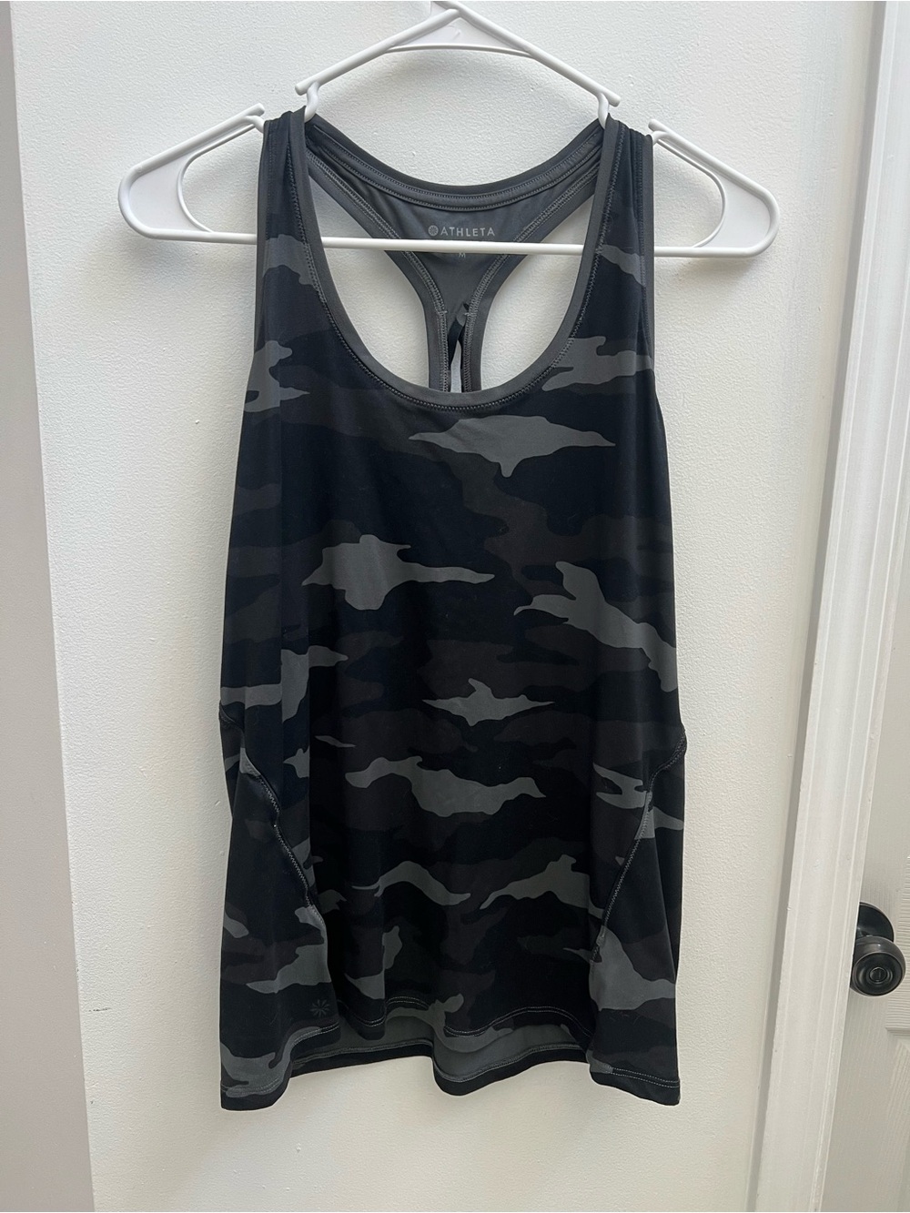 Athleta Black Camo Women Tank Top Size M